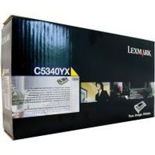 Тонер-картридж LEXMARK C534 (жёлтый, 7000 стр, RP) C5340YX