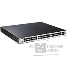 D-Link DGS-3120-48PC B1ARI PROJ Управляемый стекируемый коммутатор 2+ уровня с 44 портами 10 100 1000Base-T + 4 комбо-портами 10 100 1000Base-T SFP + 2 10G портами CX-4 и поддержкой PoE