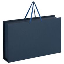 Подарочная коробка Блеск под набор, синяя, 36*23 см