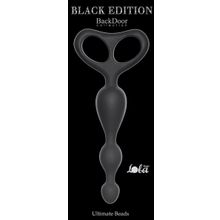 Lola toys Чёрная анальная цепочка Ultimate Beads - 17 см. (черный)