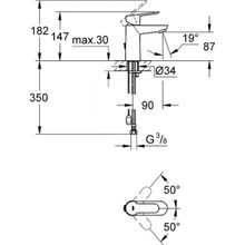 Смеситель Grohe BauEdge для раковины, 23329000