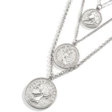 Многослойное колье "Монеты" (арт. 83395-9)