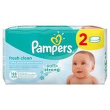 Влажные салфетки Pampers Sensitive Fresh Clean (2*64 шт), 128 шт