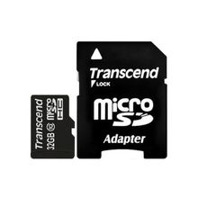 Transcend 32Gb microSDHC Card class 10 + SD адаптер