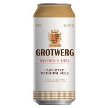 Пиво Гротверг, 0.500 л., 5.3%, светлое, железная банка, 24