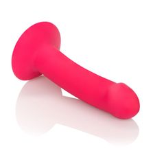 California Exotic Novelties Розовый перезаряжаемый фаллоимитатор Luxe Touch-Sensitive Vibrator - 16,5 см. (розовый)