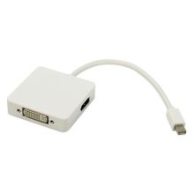 Адаптер mini DisplayPort M - HDMI  DVI  Display Port, 0.2 м, пакет, ORIENT C305