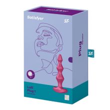 Малиновая анальная пробка с вибрацией Lolli Plug 1 - 13,5 см. (235867)