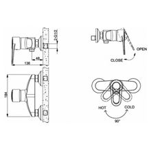 Смеситель для душа Bravat Loop F9124182CP-01-RUS