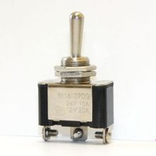 Тумблер 3-х поз., Вкл-Выкл-Вкл - 12В 20А, 24В 10А, 250В 5А