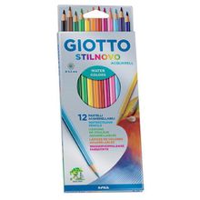 Карандаши GIOTTO 255700 Акварельные деревянные 12 цв