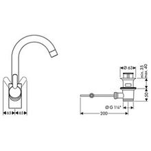 Смеситель Hansgrohe Focus S 31710000 для раковины