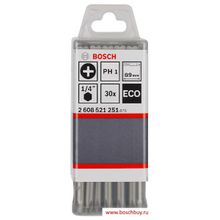 Bosch Набор 30 бит ECO PH2 89 мм (2608521252 , 2.608.521.252)
