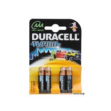 Батарейки DURACELL  LR03-4BL TURBO (40 120 21120)  Блистер 4 шт   (AAA)