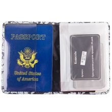 Кожаная обложка 00019-A255 синяя