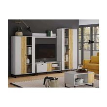 Сильва Бруно гостиная комплектация 1 Серый камень Дуб Крафт золотой