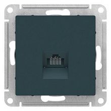 Розетка компьютерная 1xRJ45 Cat.5 ATLASDESIGN, изумруд |  код. ATN000883 |  Schneider Electric