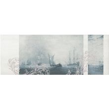 KERAMA MARAZZI STG B206 15016 Декор Ньюпорт Корабли зеленый 15х40х8