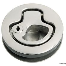 Osculati Flush pull latch AISI316 w stop with lock, 38.147.06