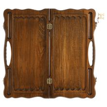 Нарды резные "Корона" с ручкой