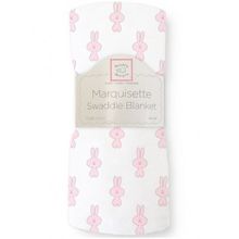 SwaddleDesigns Маркизет Little Bunnie Pstl розовая