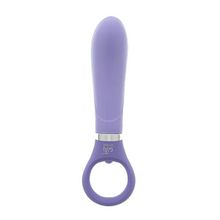 Фиолетовый анальный вибратор GOOD VIBES RING-G SMOOTH - 15,5 см. Фиолетовый