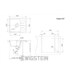 Ewigstein Мойка кухонная Elegant 45F темно-бежевый