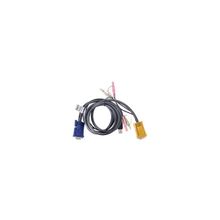 ATEN 2L-5302U, USB(Am)+DB15(m)+2*Audio (PC) на SPHD15(m)+2*Audio (KVM),1.8м