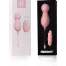 S-HANDE Нежно-розовые вагинальные шарики VAVA с пультом ДУ