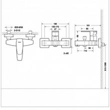 Смеситель для ванны Bravat Riffle F672106C-01