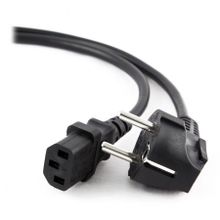 Кабель питания 220В, Schuko- C13, VDE, 10A, 1.0 м, черный, Cablexpert (PC-186-VDE-1M)