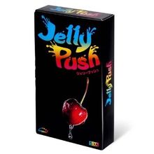 Розовые презервативы Sagami Jelly Push 5шт