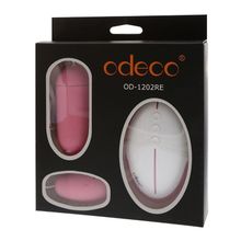 Odeco Два нежно-розовых виброяичка EXCELSIOR EGG ROSE с пультом (розовый)