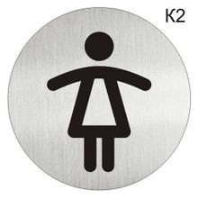 Информационная табличка «Женский туалет» таблички на туалет пиктограмма на дверь K2