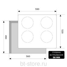 Варочная панель Lex EVI 640-1 BL