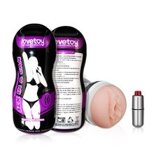 Lovetoy Мастурбатор Sex In A Can Vibra Vagina Tunnel (телесный)