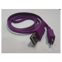 Шнур USB - micro USB  1m.  (фиолетовый)    