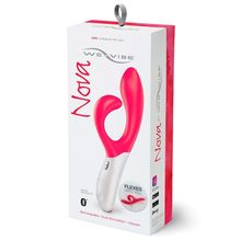 Розовый вибромассажёр с клиторальным отростком We Vibe Nova Pink - 21,5 см. Розовый