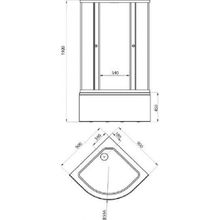 Душевое ограждение Triton Стандарт Б (90x90x192)