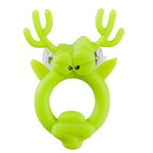 Shots Media BV Вибронасадка Beasty Toys Rockin Reindeer в форме оленя (зеленый)