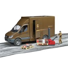 Bruder Mercedes-Benz Sprinter фургон UPS с фигуркой, погрузчиком и аксессуарами, шт 02-538