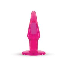 Toyz4lovers Большая розовая анальная пробка JAMMY JELLY ANAL LARGE PLUG PINK - 13,5 см. (розовый)