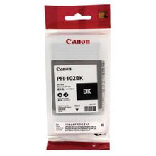 Картридж струйный CANON (PFI-102BK) iPF500 510 F600 605 610 650 655 700 710 720, черный, оригинальный, 130 мл, 0895B001