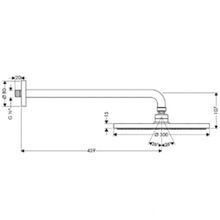 Верхний душ Hansgrohe Raindance AIR (27492000) (300 мм)