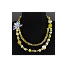 Бусики-Колечки Колье Агат, Хрусталь "Валери" арт. П4087