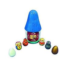 Развивающая игрушка Пальчиковый театр в домике Курочка ряба, 3+