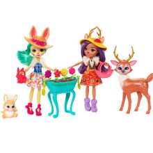 Enchantimals Mattel Enchantimals FDG01 Набор из двух кукол с любимыми зверюшками FDG01