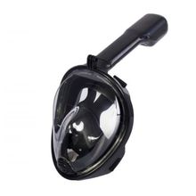 Маска для плавания с трубкой (Маска для снорклинга, черная L XL)