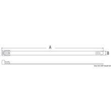 Osculati Reusable clamp white nylon 2 cm, 18.032.50