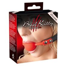 Orion Силиконовый кляп-шар на чёрных ремешках Red Gag silicone (красный с черным)